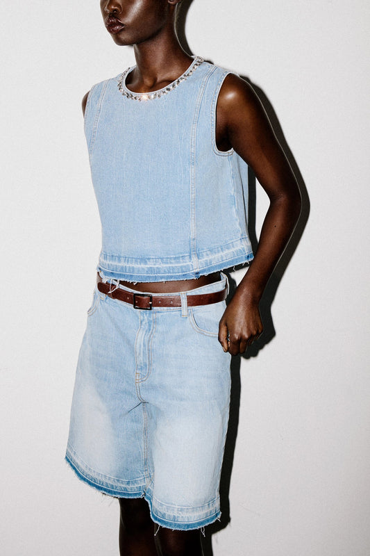 Medine Top Light Denim