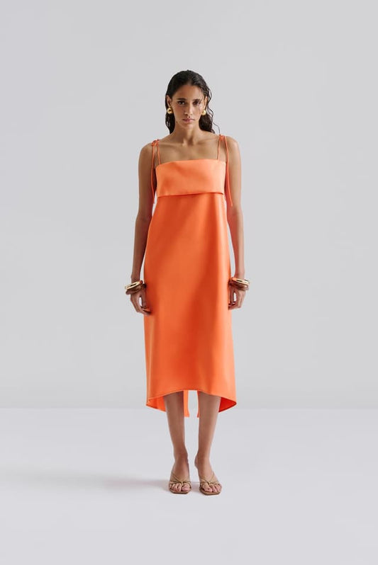 Mette Midi Dress Papaya